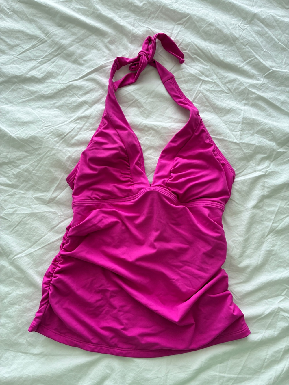 Athleta Magenta Halter Swim Dress One Piece Swimsuit Women’s Small